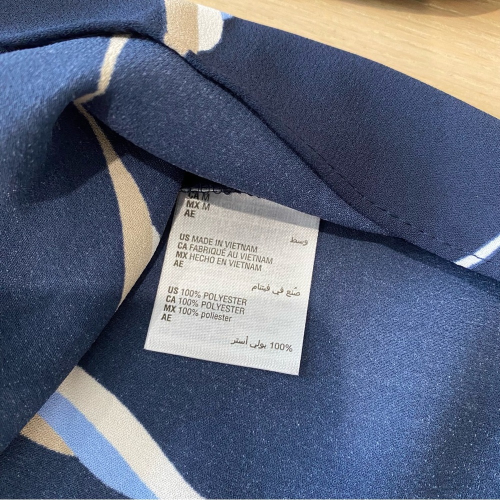 Alfani | Navy Crossover Hem Long Sleeve Blouse NWT - Picture 6 of 12